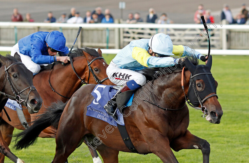 Kolsai-0003 
 KOLSAI (David Egan) wins The Al Basti Equiworld Dubai British EBF Confined Maiden Stakes
Newmarket 23 Sep 2022 - Pic Steven Cargill / Racingfotos.com