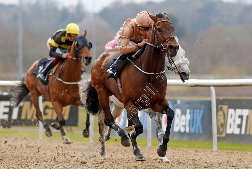 Nine-Tenths-0002 
 NINE TENTHS (William Buick) wins The Betmgm Lady Wulfruna Stakes
Wolverhampton 9 Mar 2024 - Pic Steven Cargill / Racingfotos.com