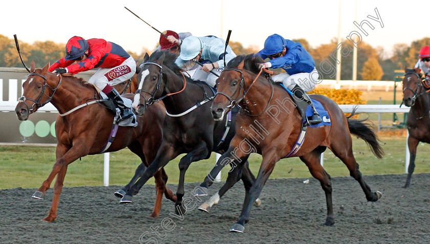 First-View-0005 
 FIRST VIEW (right, Hector Crouch) beats STANFORD (left) and LORD NEIDIN (centre) in The 32Red Casino EBF Novice Stakes
Kempton 2 Oct 2019 - Pic Steven Cargill / Racingfotos.com