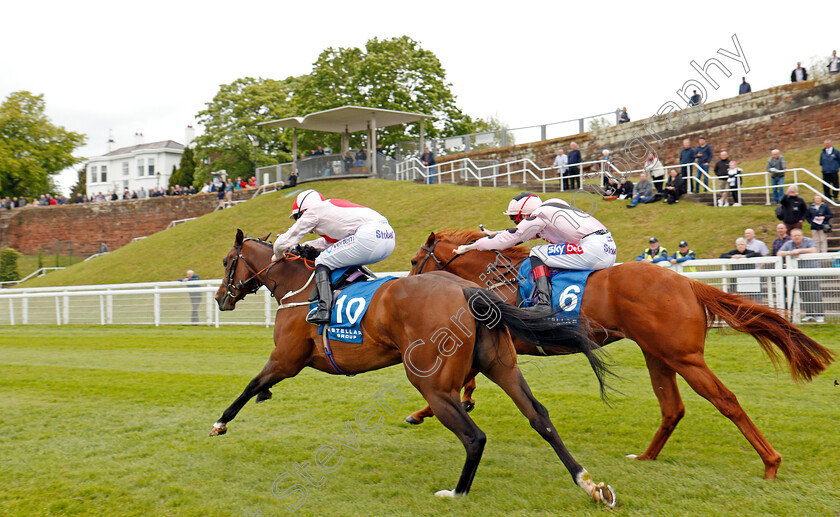 No-Lippy-0003 
 NO LIPPY (P J McDonald) beats LIHOU (right) in The Stellar Group Lily Agnes Stakes Chester 9 May 2018 - Pic Steven Cargill / Racingfotos.com