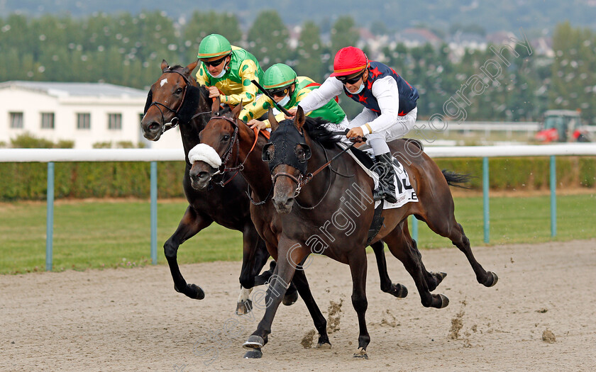 Black-Princess-0004 
 BLACK PRINCESS (right, Maxime Guyon) wins The Prix Cavalassur
Deauville 8 Aug 2020 - Pic Steven Cargill / Racingfotos.com