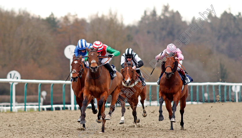 Apex-King-0003 
 APEX KING (Rossa Ryan) beats TINTORETTO (right) wins The Bombardier March To Your Own Drum Handicap
Lingfield 6 Mar 2021 - Pic Steven Cargill / Racingfotos.com