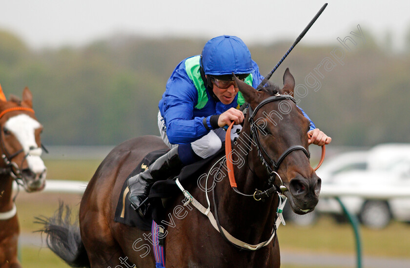 Hochfeld-0005 
 HOCHFELD (Ben Curtis) wins The Visit racingtv.com Handicap
Nottingham 27 Apr 2021 - Pic Steven Cargill / Racingfotos.com