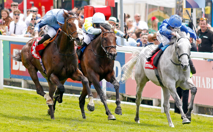 Regal-Reality-0003 
 REGAL REALITY (left, Ryan Moore) beats KOLSAI (centre) and HIGHLAND AVENUE (right) in The Betfred Diomed Stakes
Epsom 3 Jun 2023 - Pic Steven Cargill / Racingfotos.com