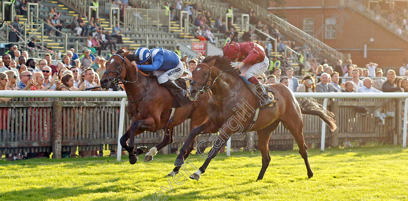 Middle-Earth-0004 
 MIDDLE EARTH (right, Cieren Fallon) beats NAQEEB (left) in The British Stallion Studs EBF Novice Stakes
Newmarket 28 Jul 2023 - Pic Steven Cargill / Racingfotos.com