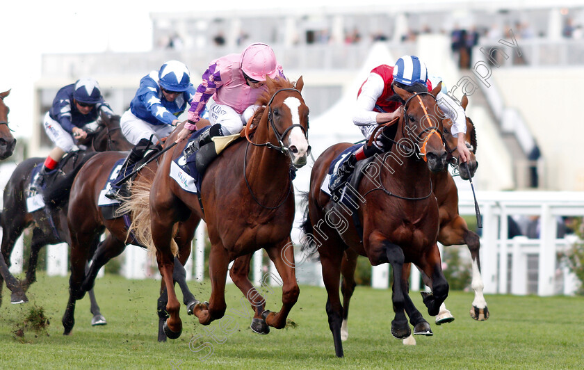 Cloak-And-Dagger-0001 
 CLOAK AND DAGGER (right, Adam Kirby) beats KAMIKAZE LORD (left) in The Italian Tourist Board British EBF Novice Auction Stakes
Ascot 7 Sep 2018 - Pic Steven Cargill / Racingfotos.com