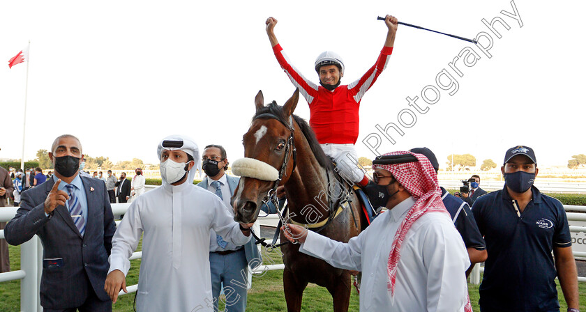 Simsir-0015 
 SIMSIR (Lee Newman) after winning The Bahrain International Trophy
Rashid Equestrian & Horseracing Club, Bahrain, 20 Nov 2020 - Pic Steven Cargill / Racingfotos.com