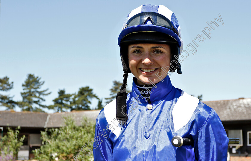 Bryony-Frost-0017 
 BRYONY FROST in the colours of Sheikh Hamdan Al Maktoum ahead of DIAR day at Newbury
Newmarket 27 Jun 2019 - Pic Steven Cargill / Racingfotos.com