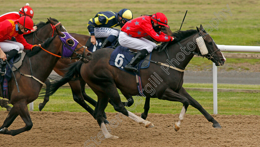 Perfect-Symphony-0003 
 PERFECT SYMPHONY (Oliver Stammers) wins The attheraces.com Handicap
Wolverhampton 31 Jul 2020 - Pic Steven Cargill / Racingfotos.com