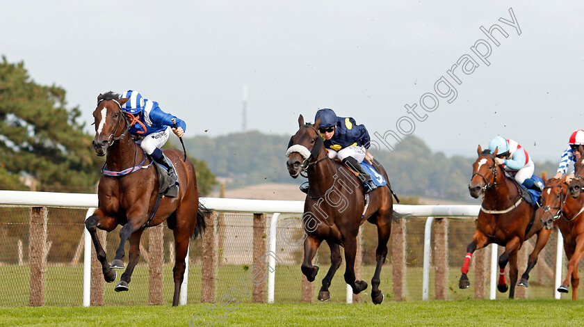 Thafeera-0002 
 THAFEERA (Jim Crowley) beats RELY ON ME (centre) in The British Stallion Studs EBF Lochsong Fillies Handicap Salisbury 7 Sep 2017 - Pic Steven Cargill / Racingfotos.com