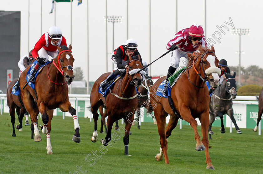 Lauderdale-0004 
 LAUDERDALE (R Thomas) wins The Saudi International Handicap
King Abdulaziz RaceCourse, Riyadh, Saudi Arabia 25 Feb 2022 - Pic Steven Cargill / Racingfotos.com