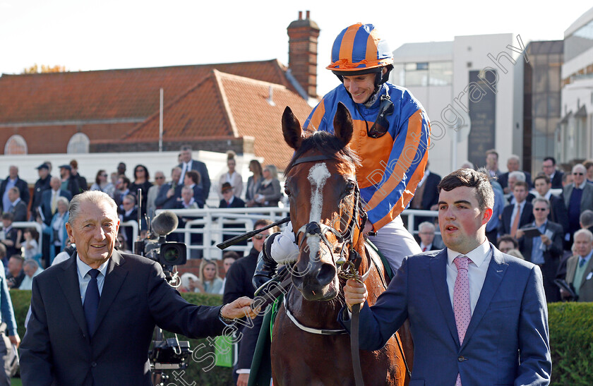 Clemmie-0006 
 CLEMMIE (Ryan Moore) after The Juddmonte Cheveley Park Stakes Newmarket 30 Sep 2017 - Pic Steven Cargill / Racingfotos.com