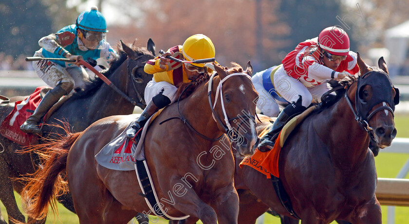 Marsalis-0006 
 MARSALIS (yellow, Ricardo Santana) wins The Bosque Bonita Julep Cup Allowance
Breeders Cup Meeting, Keeneland USA, 4 Nov 2022 - Pic Steven Cargill / Racingfotos.com