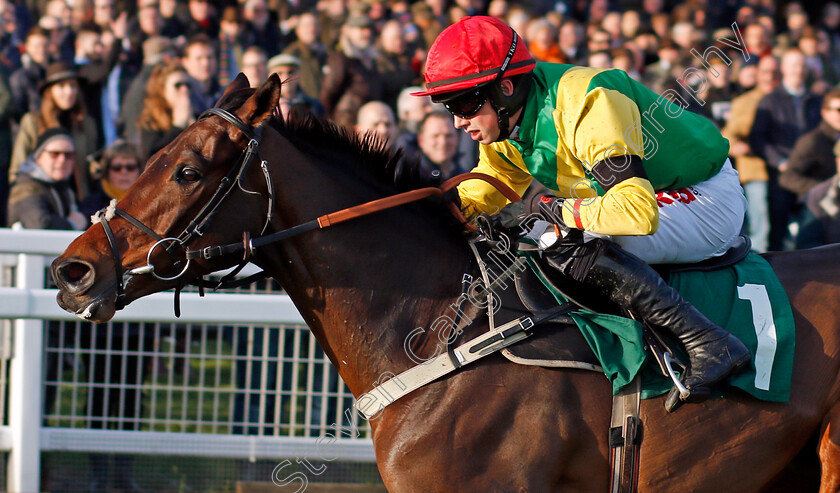 Finian s-Oscar-0005 
 FINIAN'S OSCAR (Bryan Cooper) wins The Steel Plate And Sections Novices Chase Cheltenham 17 Nov 2017 - Pic Steven Cargill / Racingfotos.com