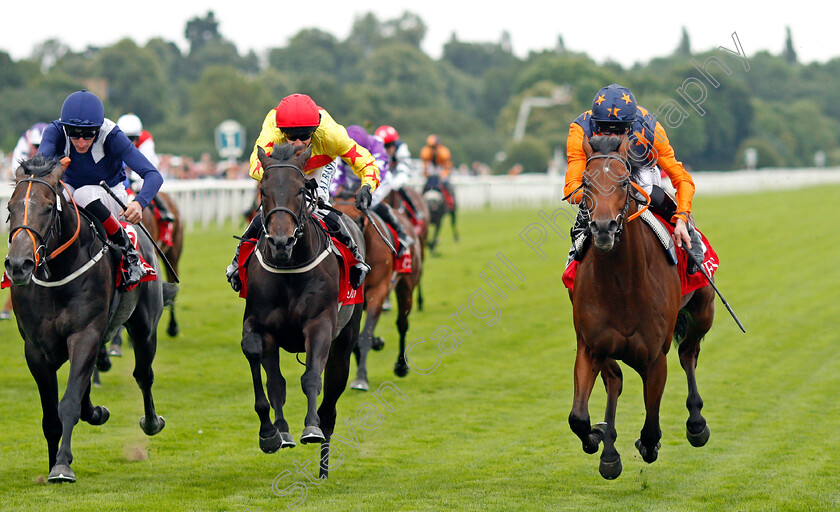 Ever-Given-0001 
 EVER GIVEN (right, Daniel Tudhope) beats ATOMIC LADY (centre) and WINGS OF WAR (left) in The Goffs UK Premier Yearling Stakes
York 19 Aug 2021 - Pic Steven Cargill / Racingfotos.com