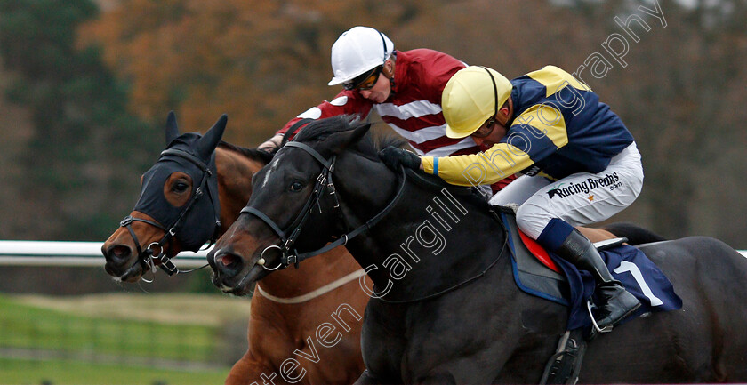 Dutiful-Son-0003 
 DUTIFUL SON (right, Jim Crowley) beats MANSFIELD (left) in The Play Jackpot Games At sunbets.co.uk/vegas Handicap Div2 Lingfield 6 Dec 2017 - Pic Steven Cargill / Racingfotos.com