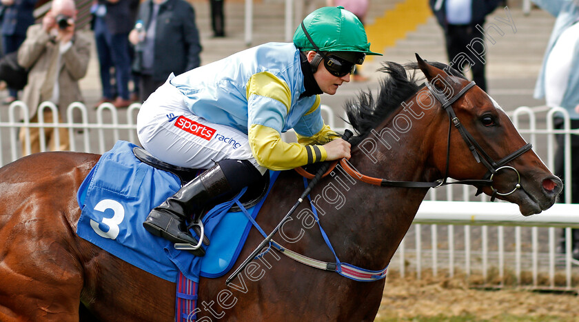 Bellarena-Lady-0006 
 BELLARENA LADY (Hollie Doyle) wins The Join Racing TV Now Novice Stakes
Leicester 24 Apr 2021 - Pic Steven Cargill / Racingfotos.com