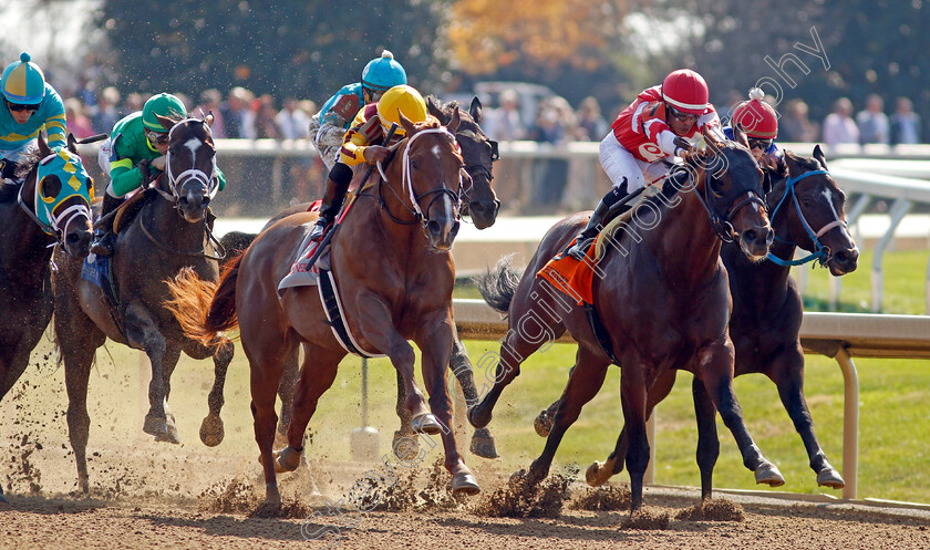 Marsalis-0004 
 MARSALIS (yellow, Ricardo Santana) wins The Bosque Bonita Julep Cup Allowance
Breeders Cup Meeting, Keeneland USA, 4 Nov 2022 - Pic Steven Cargill / Racingfotos.com