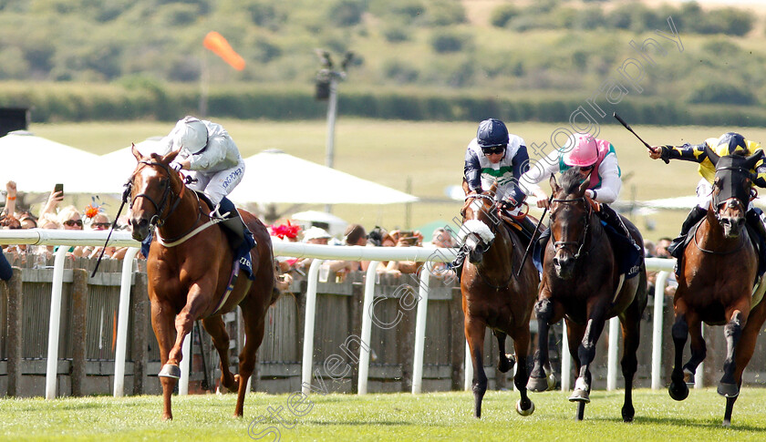 Communique-0002 
 COMMUNIQUE (Silvestre De Sousa) beats MIRAGE DANCER (2nd right) in The Princess Of Wales's Stakes
Newmarket 11 Jul 2019 - Pic Steven Cargill / Racingfotos.com