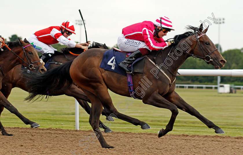 Tattoo-0005 
 TATTOO (Cieren Fallon) wins The Visit attheraces.com Maiden Auction Fillies Stakes
Wolverhampton 31 Jul 2020 - Pic Steven Cargill / Racingfotos.com