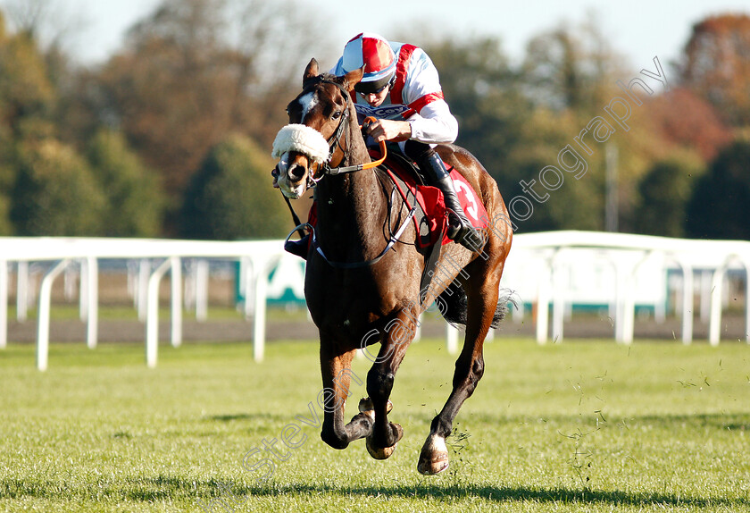 Itchy-Feet-0006 
 ITCHY FEET (Gavin Sheehan) wins The Matchbok Time To Move Over Novices Hurdle
Kempton 21 Oct 2018 - Pic Steven Cargill / Racingfotos.com