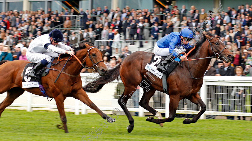 Blue-Point-0002 
 BLUE POINT (William Buick) beats PROJECTION (left) in The John Guest Bengough Stakes Ascot 7 Oct 2017 - Pic Steven Cargill / Racingfotos.com