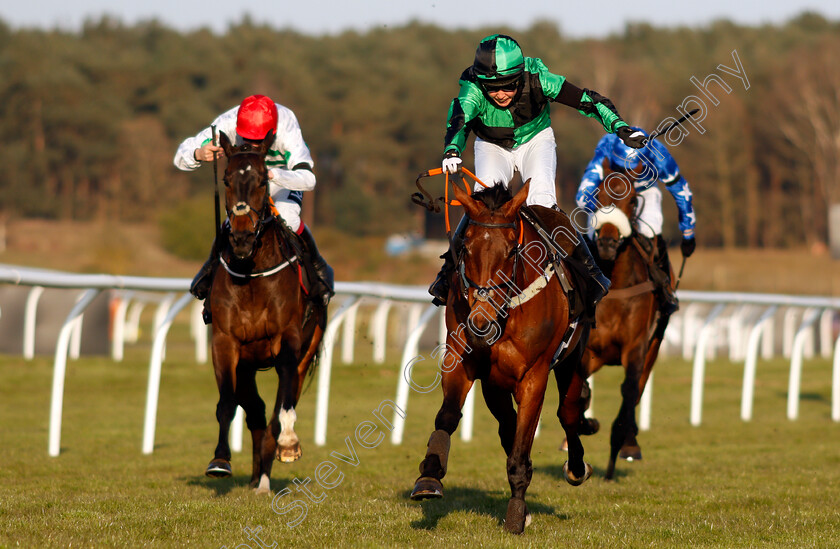 Monty s-Award-0005 
 MONTY'S AWARD (Page Fuller) wins The Mansionbet Faller Insurance Handicap Chase 
Market Rasen 19 Apr 2021 - Pic Steven Cargill / Racingfotos.com