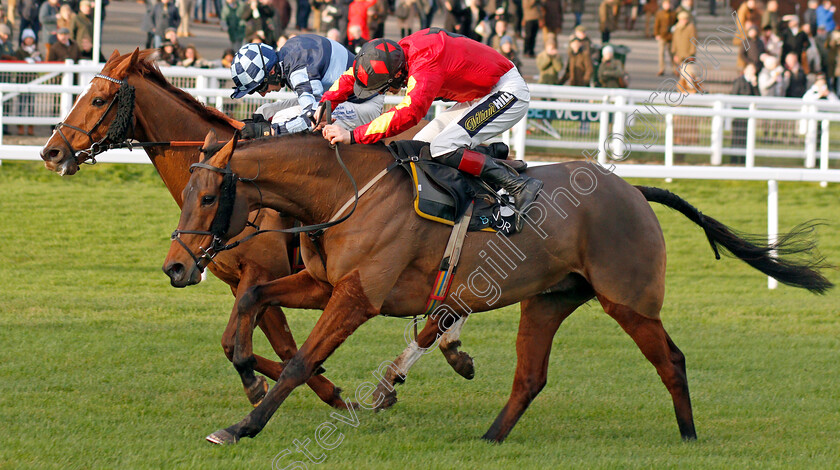 Cogry-0006 
 COGRY (Sam Twiston-Davies) beats ROCK THE KASBAH (farside) in The BetVictor Handicap Chase
Cheltenham 13 Dec 2019 - Pic Steven Cargill / Racingfotos.com