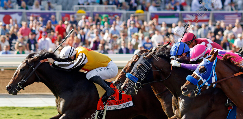 Seal-Team-0002 
 SEAL TEAM (Umberto Rispoli) wins The Twilight Derby
Santa Anita 4 Nov 2023 - Pic Steven Cargill / Racingfotos.com