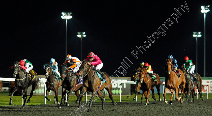 Nicks-Not-Wonder-0001 
 NICKS NOT WONDER (centre, Callum Shepherd) beats GREY D'ARS (left) in The Try Our New Price Boosts At Unibet Handicap
Kempton 13 Jan 2021 - Pic Steven Cargill / Racingfotos.com