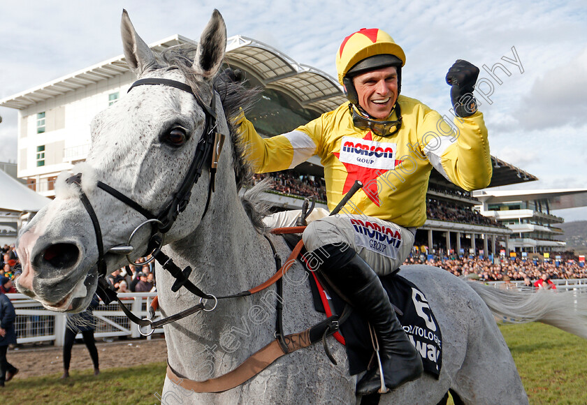 Politologue-0010 
 POLITOLOGUE (Harry Skelton) after The Betway Queen Mother Champion Chase
Cheltenham 11 Mar 2020 - Pic Steven Cargill / Racingfotos.com