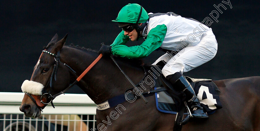 Vinndication-0007 
 VINNDICATION (David Bass) wins The Noel Novices Chase
Ascot 21 Dec 2018 - Pic Steven Cargill / Racingfotos.com