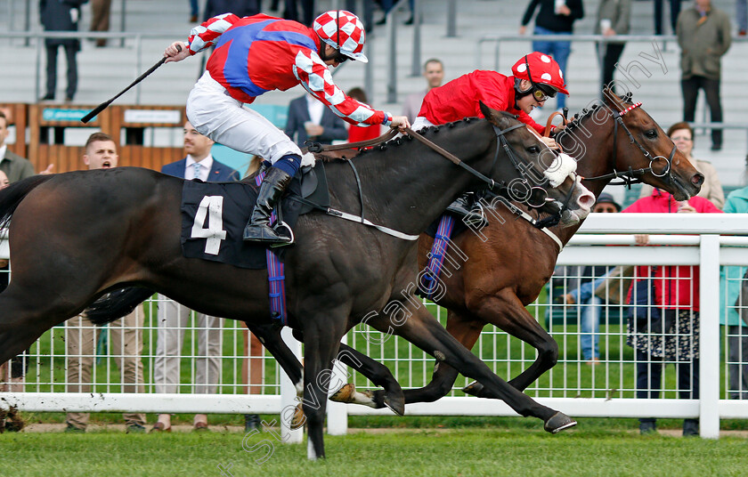 Bickerstaffe-0006 
 BICKERSTAFFE (farside, Cieren Fallon) beats STRIKE RED (nearside) in The Design Work Studios Handicap
Ascot 1 Oct 2021 - Pic Steven Cargill / Racingfotos.com