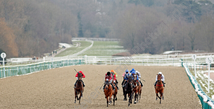 Convertible-0002 
 CONVERTIBLE (2nd left, Ryan Moore) wins The Betway Casino Handicap
Lingfield 13 Feb 2021 - Pic Steven Cargill / Racingfotos.com