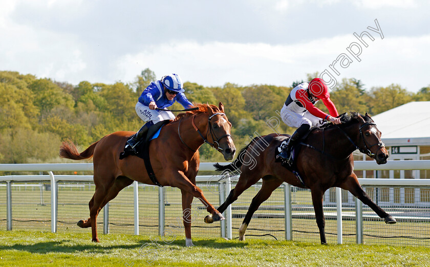 Alfaadhel-0004 
 ALFAADHEL (left, Jim Crowley) beats IMMELMANN (right) in The Boodles Maiden Stakes
Chester 5 May 2021 - Pic Steven Cargill / Racingfotos.com