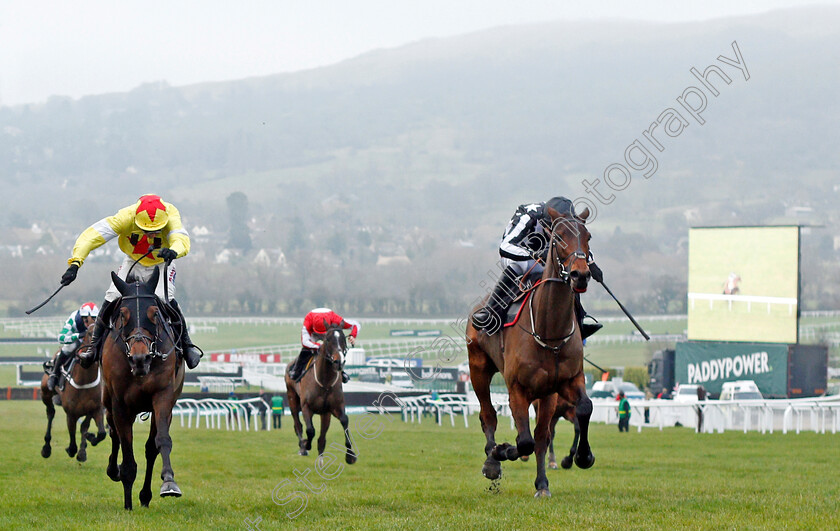 Protektorat-0001 
 IMPERIAL ALCAZAR (right, Paddy Brennan) beats PROTEKTORAT (left) in The Ballymore Novices Hurdle
Cheltenham 1 Jan 2020 - Pic Steven Cargill / Racingfotos.com