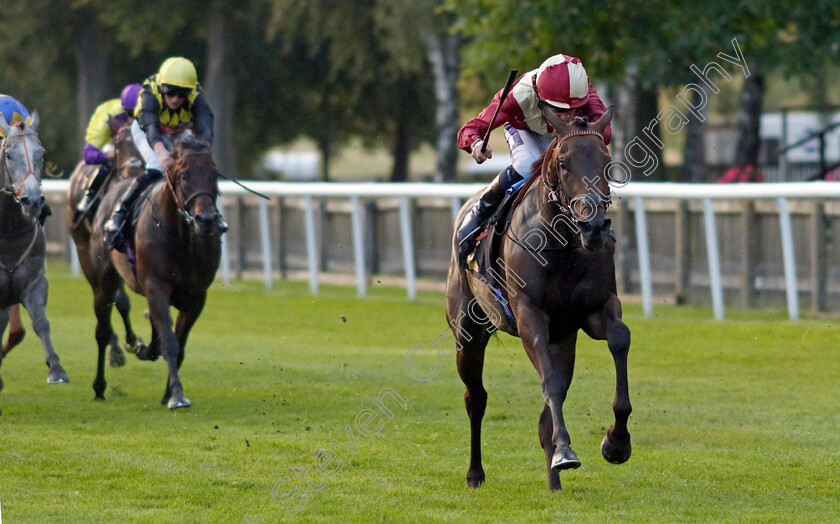 Bint-Al-Daar-0004 
 BINT AL DAAR (Daniel Muscutt) wins The Every Race Live On Racing TV Handicap
Newmarket 4 Aug 2023 - Pic Steven Cargill / Racingfotos.com