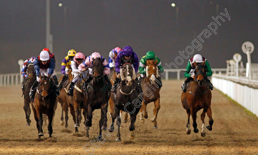 Arthur s-Angel-0003 
 ARTHUR'S ANGEL (centre, David Probert) wins The tote Placepot Your Frsit Bet Nursery Div2
Chelmsford 27 Nov 2020 - Pic Steven Cargill / Racingfotos.com