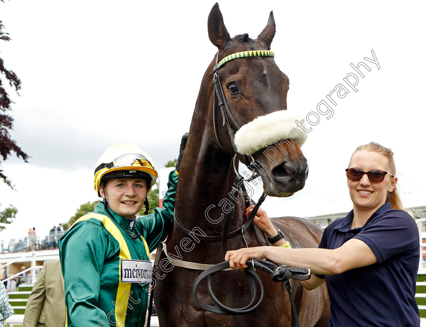 Shake-A-Leg-0008 
 SHAKE A LEG (Samantha Brown) after The Macmillan Ride Of Their Lives Charity Race
York 11 Jun 2022 - Pic Steven Cargill / Racingfotos.com