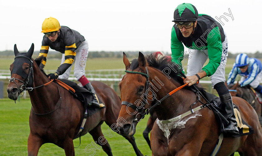 Ranger-Thunderbolt-0002 
 RANGER THUNDERBOLT (right, Kevin Stott) wins The National Stud Excellence As Standard Handicap
Newmarket 28 Sep 2023 - Pic Steven Cargill / Racingfotos.com