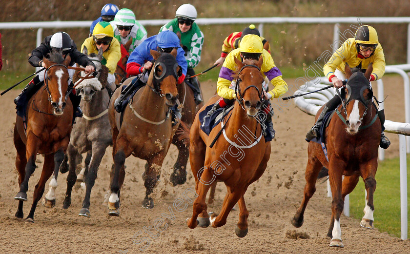 Reasoned-0004 
 REASONED (centre, Shane Kelly) beats ENGLISHMAN (right) in The #Betyourway At Betway Handicap Div1
Wolverhampton 3 Jan 2020 - Pic Steven Cargill / Racingfotos.com