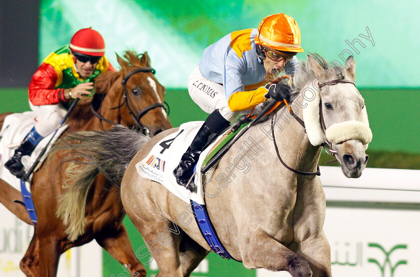 First-Class-0002 
 FIRST CLASS (R Thomas) wins The Al Mneefah Cup
King Abdulaziz Racecourse, Riyadh, Saudi Arabia 25 Feb 2022 - Pic Steven Cargill /Racingfotos.com