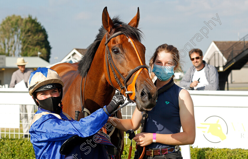 Cherish-0012 
 CHERISH (Mollie Phillips) after The Free Tips Daily On attheraces.com Handicap
Bath 23 Jun 2021 - Pic Steven Cargill / Racingfotos.com