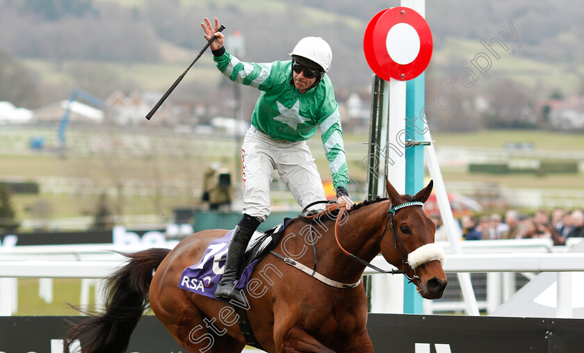 Presenting-Percy-0004 
 PRESENTING PERCY (Davy Russell) wins The RSA Insurance Novices Chase Cheltenham 14 Mar 2018 - Pic Steven Cargill / Racingfotos.com