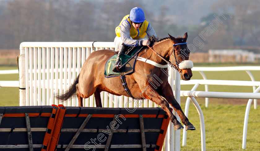 Minella-Trump-0002 
 MINELLA TRUMP (Brian Hughes) on his way to disqualification in the tote's Back Novices Hurdle 
Bangor-On-Dee 7 Feb 2020 - Pic Steven Cargill / Racingfotos.com