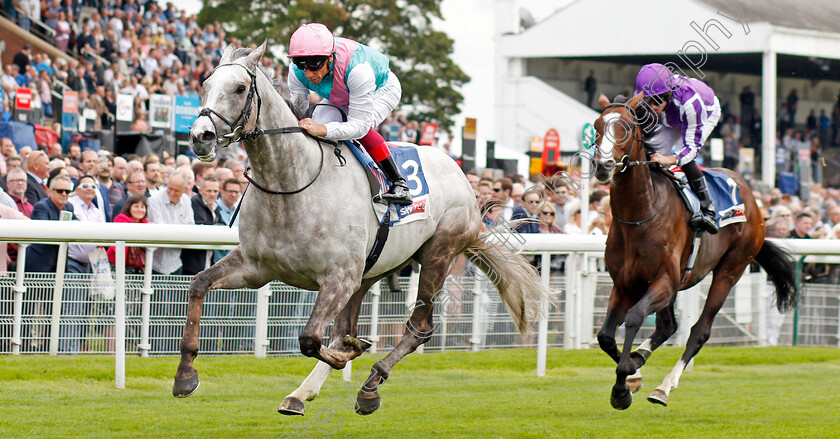 Logician-0006 
 LOGICIAN (Frankie Dettori) beats CONSTANTINOPLE (right) in The Sky Bet Great Voltigeur Stakes
York 21 Aug 2019 - Pic Steven Cargill / Racingfotos.com