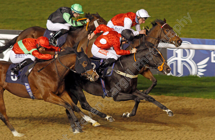 Tilaawah-0005 
 TILAAWAH (centre, Tyler Heard) beats HIGHEST AMBITION (left) and NIGHT NARCISSUS (right) in The Get Your Ladbrokes Daily Odds Boost Nursery
Wolverhampton 24 Nov 2020 - Pic Steven Cargill / Racingfotos.com