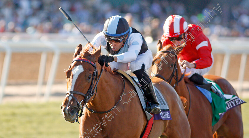 Sharing-0002 
 SHARING (Manuel Franco) wins The Breeders' Cup Juvenile Fillies Turf
Santa Anita USA 1 Nov 2019 - Pic Steven Cargill / Racingfotos.com