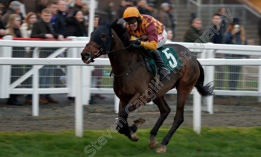 Israel-Champ-0002 
 ISRAEL CHAMP (Tom Scudamore) wins The High Sheriff Of Gloucestershire And Racing Remember Standard Open National Hunt Flat Race
Cheltenham 17 Nov 2019 - Pic Steven Cargill / Racingfotos.com