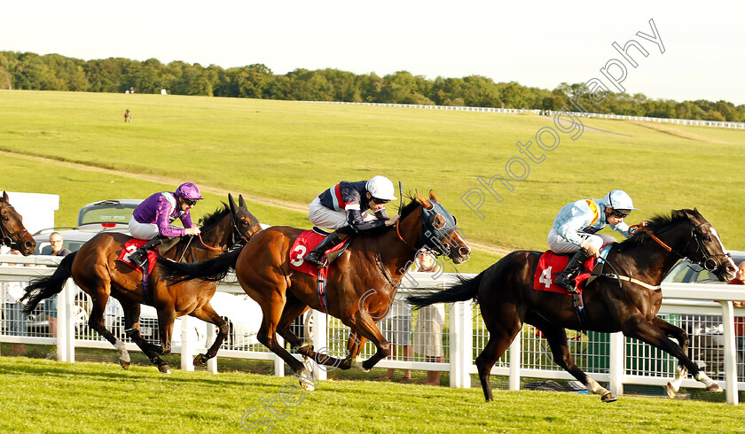 Revich-0002 
 REVICH (Luke Morris) beats SIR BUSKER (left) in The Racing Welfare For All Racing's Workforce Handicap
Epsom 4 Jul 2019 - Pic Steven Cargill / Racingfotos.com